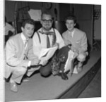 Tenor sax man Red Price featured on the Oh Boy Show with two men by Harry Hammond