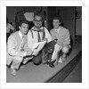 Tenor sax man Red Price featured on the Oh Boy Show with two men by Harry Hammond