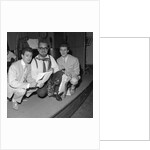 Tenor sax man Red Price featured on the Oh Boy Show with two men by Harry Hammond