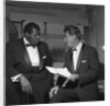 Oscar Peterson with an unknown man by Harry Hammond