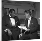Oscar Peterson with an unknown man by Harry Hammond
