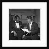 Oscar Peterson with an unknown man by Harry Hammond