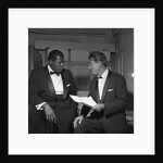Oscar Peterson with an unknown man by Harry Hammond