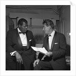 Oscar Peterson with an unknown man by Harry Hammond