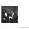 Oscar Peterson with an unknown man by Harry Hammond