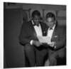 Oscar Peterson with an unknown man by Harry Hammond