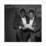 Oscar Peterson with an unknown man by Harry Hammond