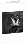 Oscar Peterson with an unknown man by Harry Hammond