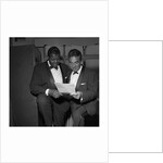 Oscar Peterson with an unknown man by Harry Hammond