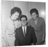 Roy Orbison posing with two fans by Harry Hammond