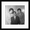 Roy Orbison posing with two fans by Harry Hammond