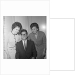 Roy Orbison posing with two fans by Harry Hammond