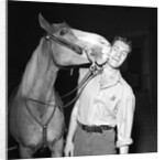 Hugh O'Brien with a horse by Harry Hammond