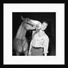 Hugh O'Brien with a horse by Harry Hammond