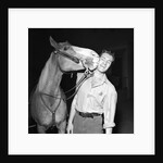 Hugh O'Brien with a horse by Harry Hammond
