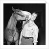 Hugh O'Brien with a horse by Harry Hammond