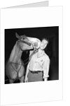 Hugh O'Brien with a horse by Harry Hammond