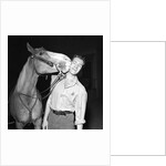 Hugh O'Brien with a horse by Harry Hammond