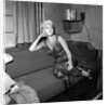 Jayne Mansfield at the Palladium dressing room by Harry Hammond