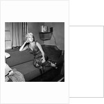 Jayne Mansfield at the Palladium dressing room by Harry Hammond