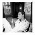 Jerry Lewis relaxing with a cigarette by Harry Hammond