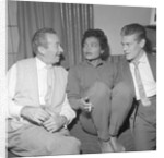 Eartha Kitt with two unnamed men by Harry Hammond