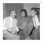 Eartha Kitt with two unnamed men by Harry Hammond