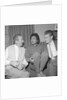 Eartha Kitt with two unnamed men by Harry Hammond