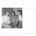 Eartha Kitt with two unnamed men by Harry Hammond
