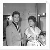 Eartha Kitt with Cliff Richard by Harry Hammond