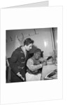 Sister Rosetta Tharp with unknown man in her dressing room by Harry Hammond