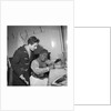 Sister Rosetta Tharp with unknown man in her dressing room by Harry Hammond