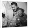 Sister Rosetta Tharp with unknown man in her dressing room by Harry Hammond