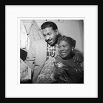Sister Rosetta Tharp with unknown man in her dressing room by Harry Hammond
