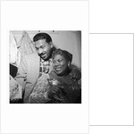 Sister Rosetta Tharp with unknown man in her dressing room by Harry Hammond