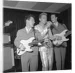 Shane Fenton, aka Alvin Stardust, with backing group The Fentones by Harry Hammond