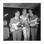 Shane Fenton, aka Alvin Stardust, with backing group The Fentones by Harry Hammond