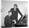 Shane Fenton, aka Alvin Stardust, with Lionel Bart by Harry Hammond
