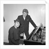 Shane Fenton, aka Alvin Stardust, with Lionel Bart by Harry Hammond