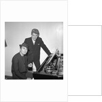 Shane Fenton, aka Alvin Stardust, with Lionel Bart by Harry Hammond