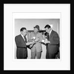 Bing Crosby at recording session at Decca Studios by Harry Hammond