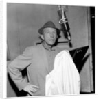Bing Crosby, recording session at Decca Studios by Harry Hammond