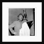 Bing Crosby, recording session at Decca Studios by Harry Hammond