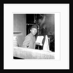 Bing Crosby, recording session at Decca Studios by Harry Hammond