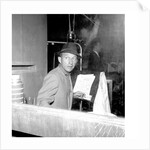 Bing Crosby, recording session at Decca Studios by Harry Hammond