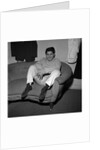 Paul Anka in dressing room by Harry Hammond