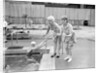 Shani Wallis with Vera Day in a swimming pool by Harry Hammond