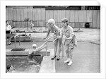 Shani Wallis with Vera Day in a swimming pool by Harry Hammond