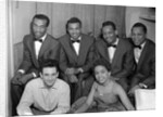 The Platters with Lonnie Donegan by Harry Hammond