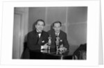 Mantovani and Johnny Dankworth with their awards by Harry Hammond